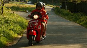 vakantie met de scooter aan zee